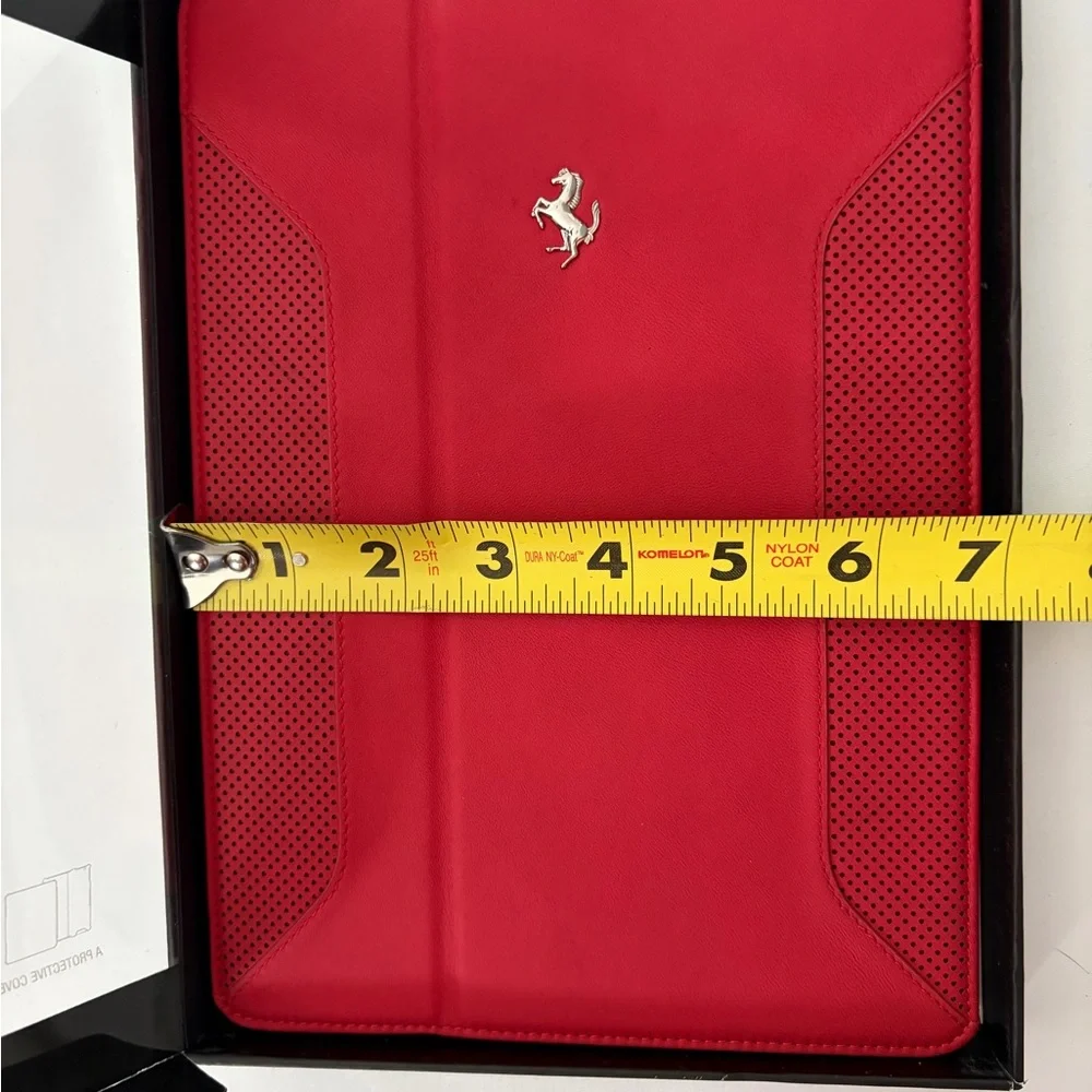 Ferrari Case Apple iPad Air Real Leather Folio Case Cover for the Apple iPad Air